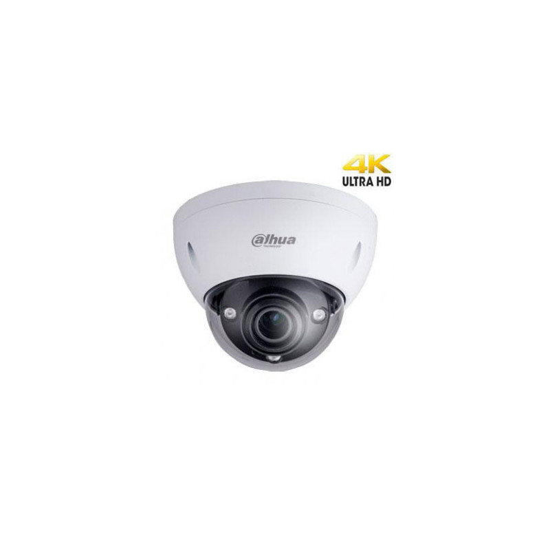 4K IP camera dome 12M, IR up to 50m., 1 / 1.7' 4.1~16.4mm, 12MP 20fps, IP67, IK10, IVS, DWDR, SSA