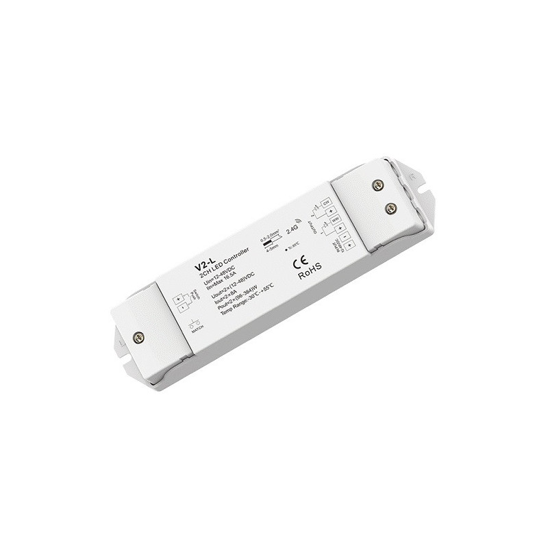 V2-L controller-receiver 12-36V DC, 2x8A