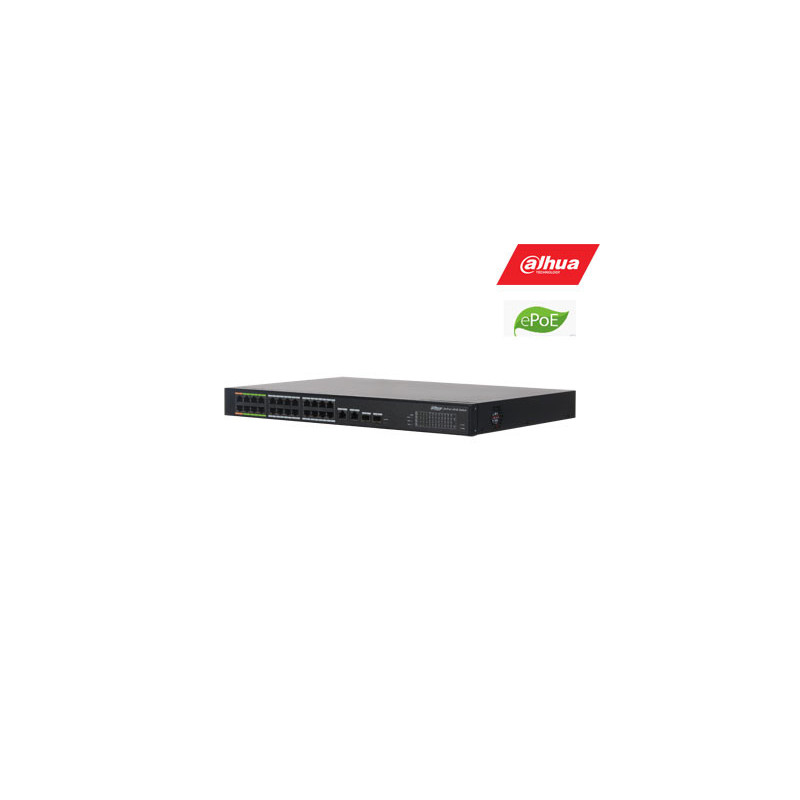 ePoE hub 100Mbps 24 ports+2G uplink + 2SFP, ePoE up to 800m, Hi-PoE