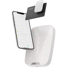 AJAX KeyPad Plus wireless control keyboard (white)