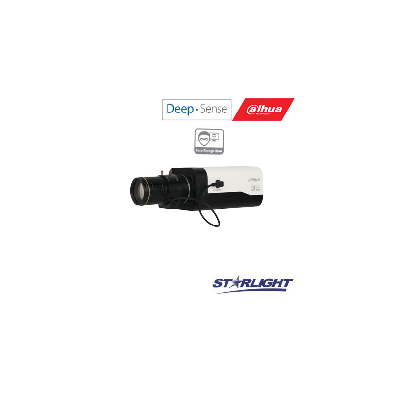 Face recognition AI IP camera STARLIGHT 2MP BOX type, 1 / 1.9' 50fps, WDR, AWB / AGC / H.265