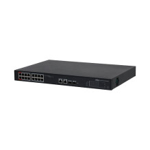 PoE hub 100Mbps 16 ports+2G...
