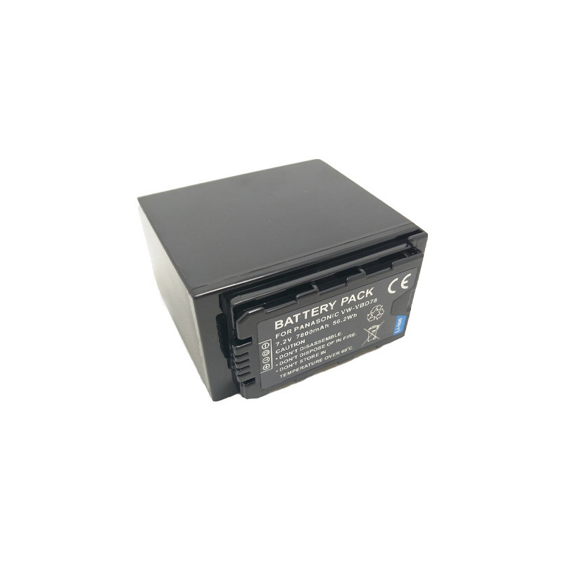 Pakaitinė baterija Panasonic VW-VBD78, 7800mAh