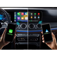 CarPlay wireless adapter for iPhone and Android phones with multimedia player