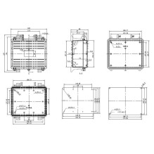 Installation box 190x197x90mm Installation box 190x197x90mm