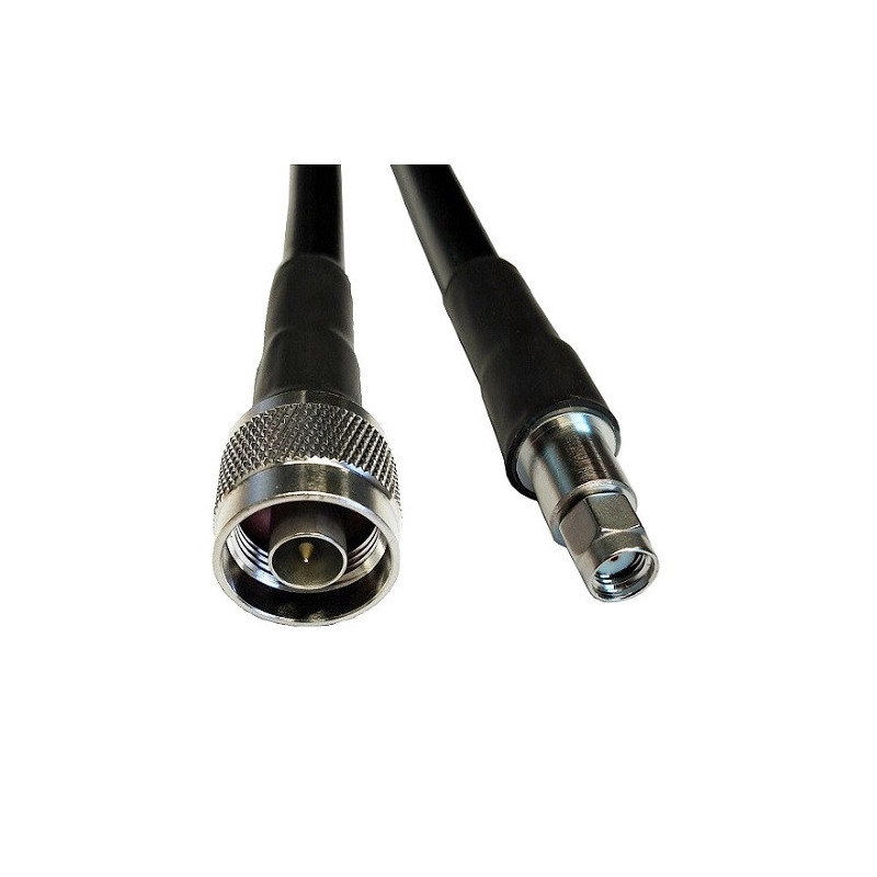 Cable LMR-400, 5m, N-male to RP-SMA-male