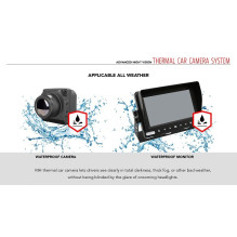 Night vision system for car - thermal imaging camera and 7' CCTV monitor waterproof