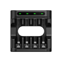 Charger - R03 / AAA R6 / AA Li-ion / NiMH 4 Slots USB-C Charger - R03 / AAA R6 / AA Li-ion / NiMH 4 Slots USB-C