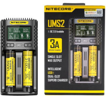 Nitecore UMS2 Intelligent USB Superb Baterijų įkroviklis Nitecore UMS2 Intelligent USB Superb Baterijų įkroviklis