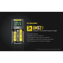 Nitecore UMS2 Intelligent USB Superb Baterijų įkroviklis Nitecore UMS2 Intelligent USB Superb Baterijų įkroviklis