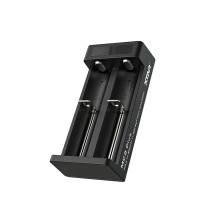 Įkroviklis - Xtar MC2 PLUS 2-Bay Li-Ion NiMH 5V Kompaktiškas Dizainas