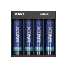 Akumuliatoriaus Įkroviklis - Xtar MC4S 4-Bay Li-ion / NiMH 5V Įėjimas 4.2V Išėjimas 1A Juodas