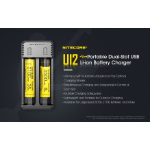 Nitecore UI2 Portable Dual-slot USB Baterijų įkroviklis Nitecore UI2 Portable Dual-slot USB Baterijų įkroviklis