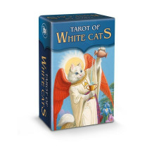 Lo Scarabeo Mini Tarot Of White Cats Taro Kortos