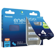 Battery - PANASONIC ENELOOP AA 2000 mAh 4 pcs. + case Battery - PANASONIC ENELOOP AA 2000 mAh 4 pcs. + case