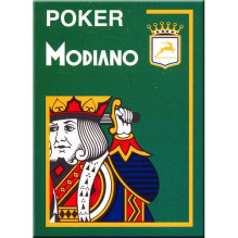 Poker 4 Jumbo Index Modiano Playing Cards (Dark Green)