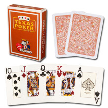 Modiano Texas Poker Hold Em Jumbo Index Žaidimų Kortos (Rudos)
