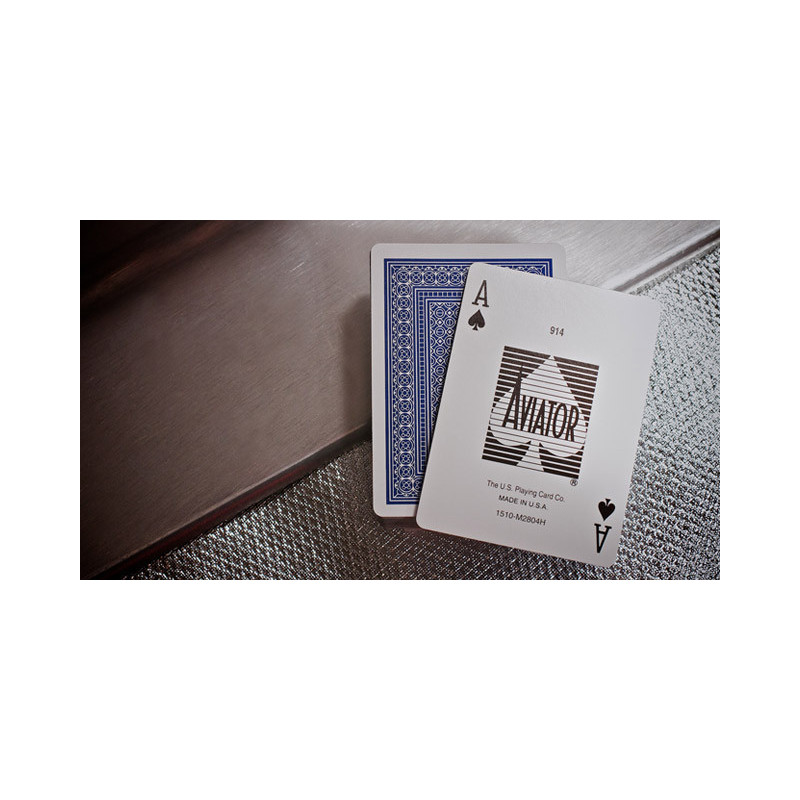 Aviator Pinochle Standard Poker Cards (Blue)
