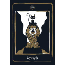 AGM Golden Black Cat Tarot Cards