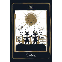 AGM Golden Black Cat Tarot Kortos