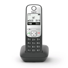 Cordless Phone - GIGASET A690 100 Entry Phone Book, 14h Talk Time, Black