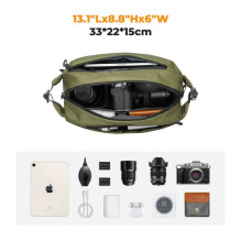 Photography bag - Kf Concept Alpha Sling Bag 10l Green Photography bag - Kf Concept Alpha Sling Bag 10l Green