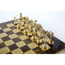 Discus Thrower Metal Chess Set With 36cm Chess Board Manopoulos Discus Thrower Metal Chess Set With 36cm Chess Board Manopoulos