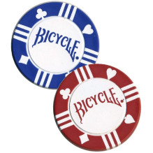 Bicycle 100 Pokerio Žetonų Rinkinys Su Dėklu