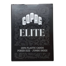 Copag 1546 Elite Poker Size - Jumbo Index Žaidimų Kortos (Juodos)