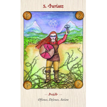 Blue Angel Norse Goddess Rune Oracle Cards