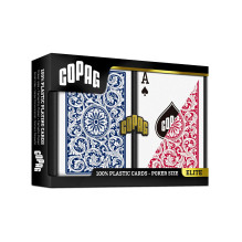 Copag 1546 Elite Poker Size - Jumbo Index Žaidimų Kortos Dviguba Kaladė (Raudonos ir Mėlynos)