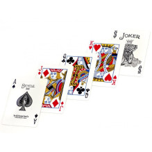Bicycle Rider Standard Poker Cards with Gold Edge (Red)