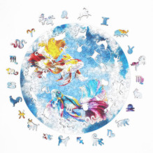 Fantasy Puzzles Žuvys (Zodiakai) Dėlionė Iš Medžio (200 detalių) Fantasy Puzzles Žuvys (Zodiakai) Dėlionė Iš Medžio (200 detalių)