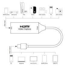 Vaizdo fiksavimo įrenginys HDMI 4K / 30Hz į USB3.0 Type-A