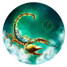 Fantasy Puzzles Skorpionas (Zodiakai) Dėlionė Iš Medžio (200 detalių)