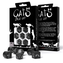 Q-Workshop Cats Modern dice set Waffle