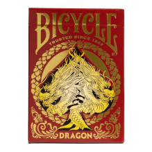 Bicycle Dragon Žaidimo Kortos (Raudona)