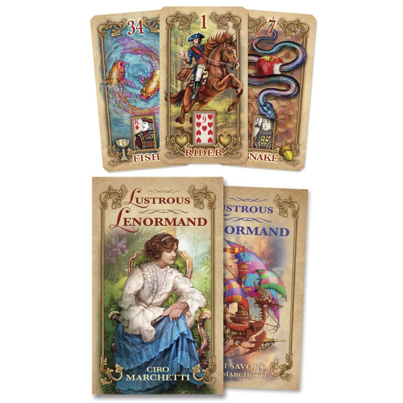 Llewellyn Lustrous Lenormand Oracle Kortos