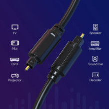 Premium Optical Audio Cable Toslink-toslink, 3m