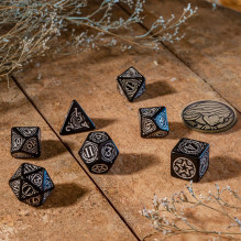 The Witcher Yennefer The Obsidian Star Dice Set (Black and Silver)