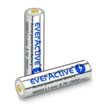 Akumuliatorius - Everactive 18650 2600mAh Micro USB su Apsaugine Dėžute Akumuliatorius - Everactive 18650 2600mAh Micro USB su Apsaugine Dėžute