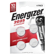 Batteries - Energizer CR2025 4 pcs.