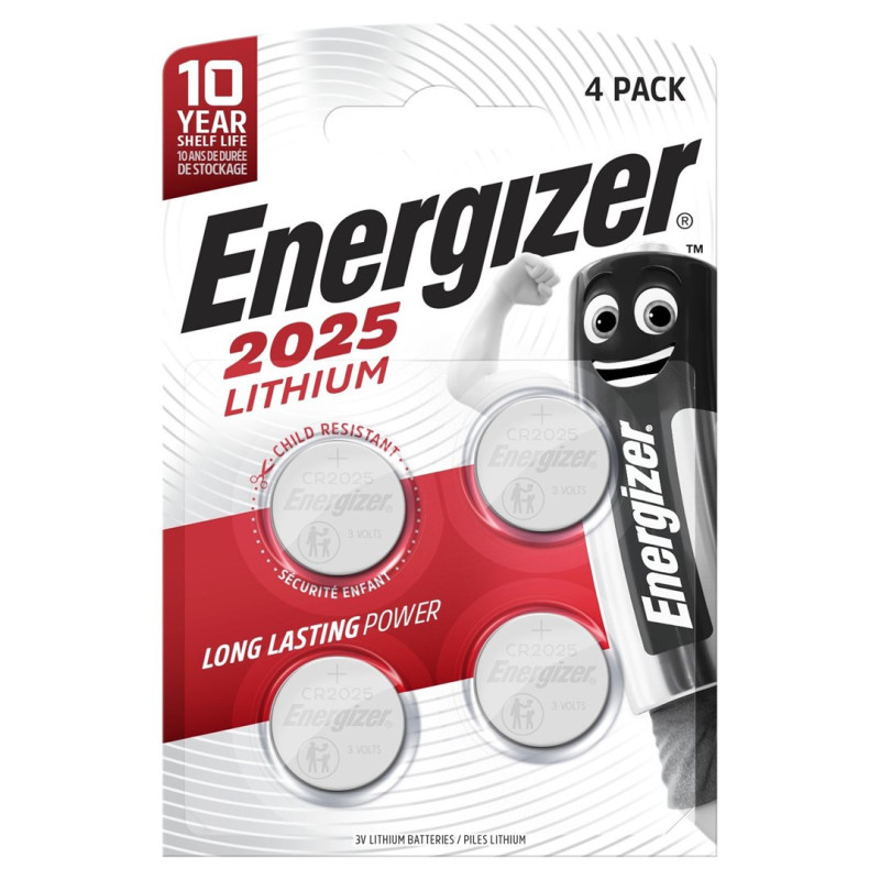 Baterijos - Energizer CR2025 4 Vnt.
