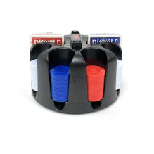 Bicycle Rotating Poker Chip Rack With Handle, 200x Chips, 2 Decks of Cards