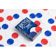 Bicycle Plastic Poker Chips 100 Count 2 Grams