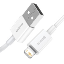 USB Kabelis - Baseus Calys-a02, Baltas USB Kabelis - Baseus Calys-a02, Baltas