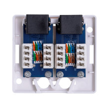 Elektros Paskirstymo Dėžutė - Lanberg OU6-0002-W RJ-45 Balta