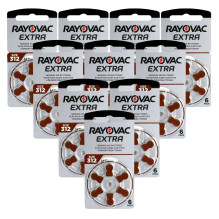 Hearing Aid Batteries Rayovac Extra 312 80 pcs.