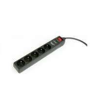 Extension Cord - EnerGenie SPF5-C-5 5 AC Outlets 250 V Black 1.5 m Extension Cord - EnerGenie SPF5-C-5 5 AC Outlets 250 V Black 1.5 m