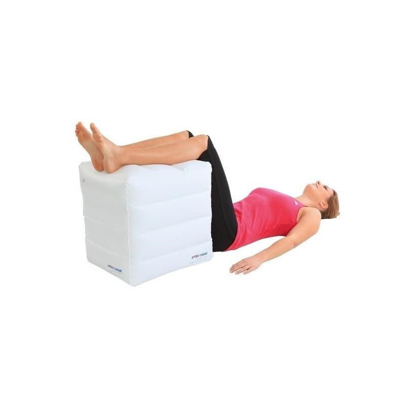 Pripučiamas Pagalvė - Pripučiamas Kubas 420x390x460mm PVC 30kg Apkrovos Baltas